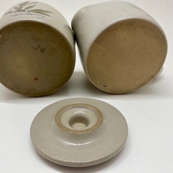 Chatham Pottery Stoneware "Rosemary" Sugar and Creamer Dish - Picture 8 of 10